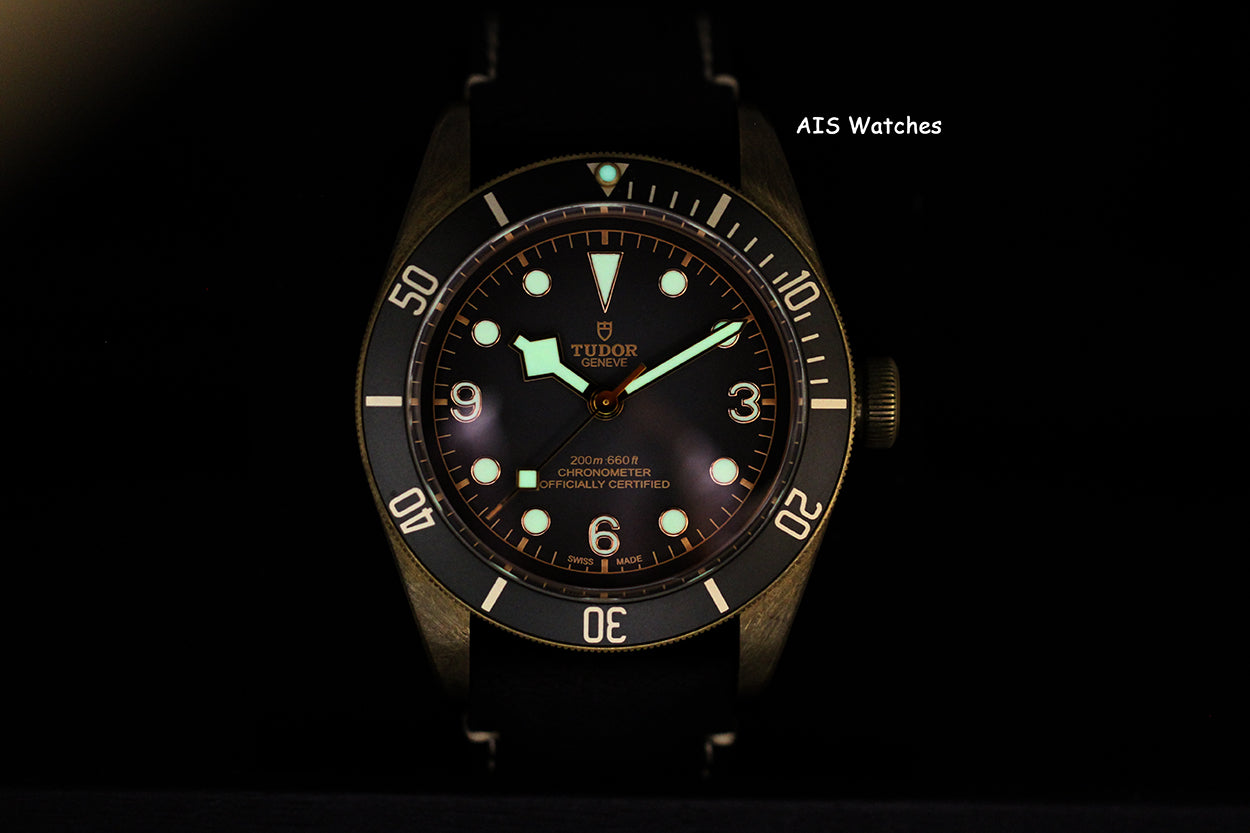 Tudor 79250BA Black Bay Bronze Black Leather Strap 43MM Box & Papers
