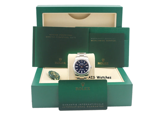 Rolex 124200 Oyster Perpetual 34 MM Blue Dial 2021 Box & Papers