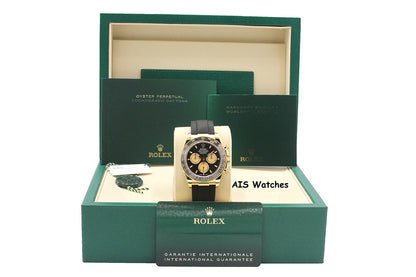 BNIB Rolex 126518LN Daytona Cosmograph 18K YG OysterFlex Paul Newman Dial B&P