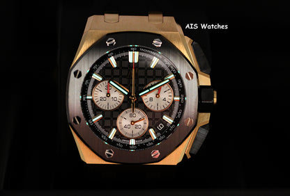 Audemars Piguet 26420RO.OO.A002CA.01 Royal Oak Offshore Rose Gold 43MM Black BP