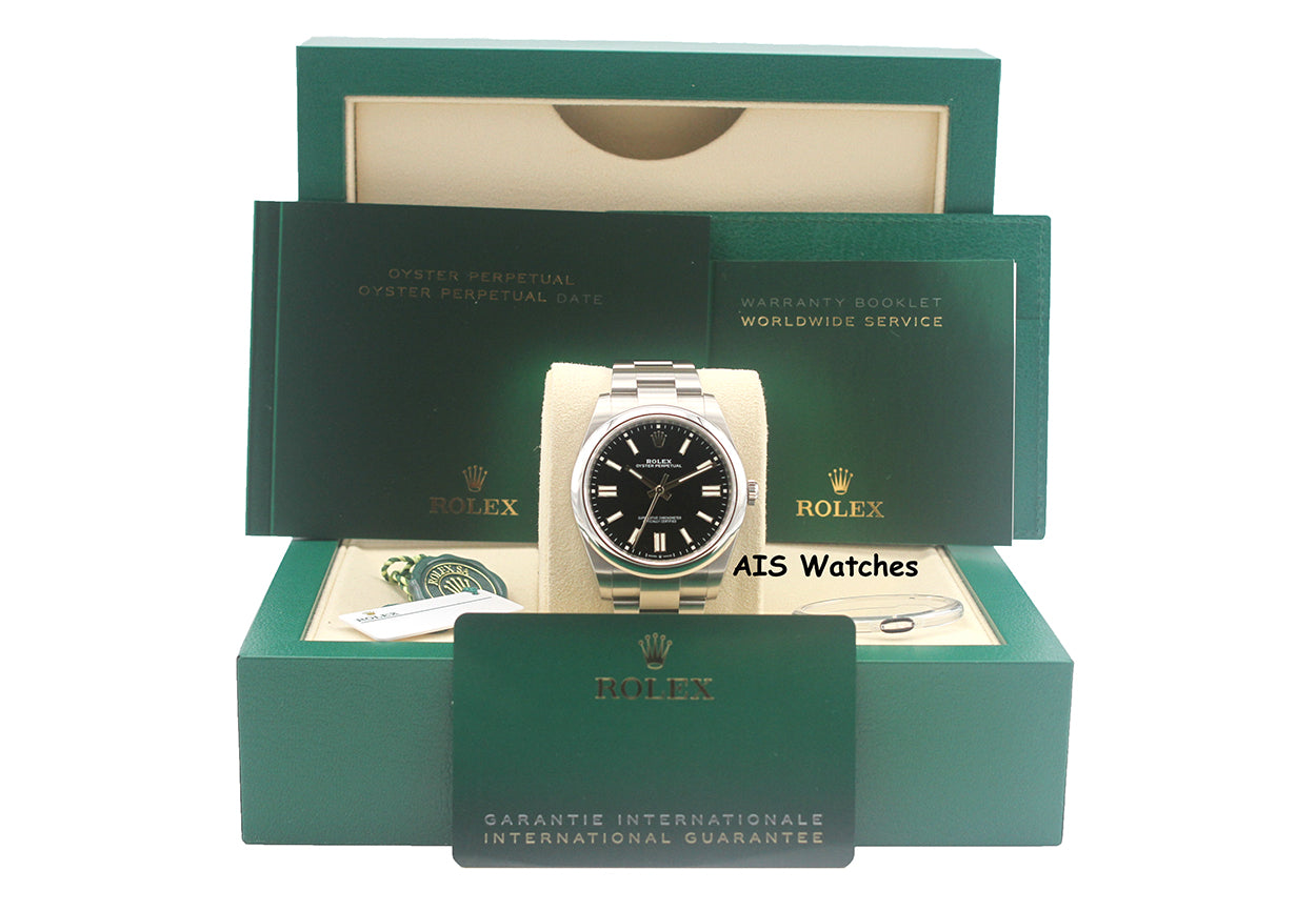 Rolex 124300 Oyster Perpetual 41 MM Black Dial 2022 Box & Papers