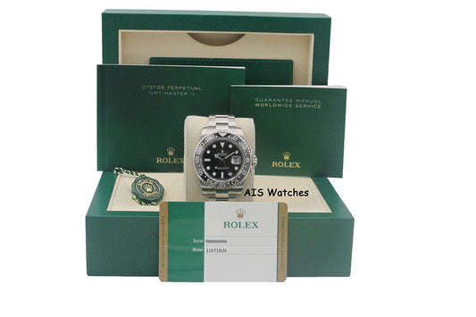 Rolex 116710LN GMT Master II Black Ceramic Insert 2017 Box & Paper