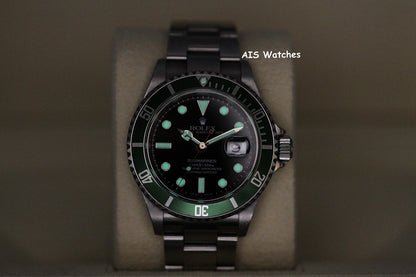 Rolex Submariner 16610LV 50th Anniversary Kermit D Serial Box & Papers