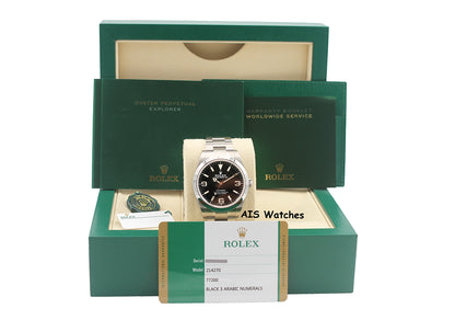 Rolex Explorer 214270 39MM MK2 Dial 2019 Box & Papers