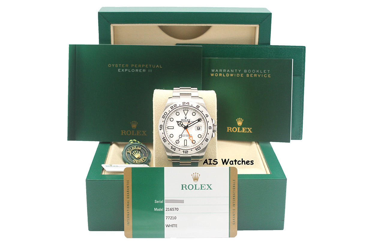 Rolex Explorer II 216570 Polar White Dial 42MM 2018 Box & Papers