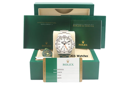 Rolex Explorer II 216570 Polar White Dial 42MM 2018 Box & Papers