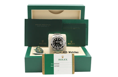 Rolex 116710LN GMT Master II Black Ceramic Insert 2016 Box & Papers