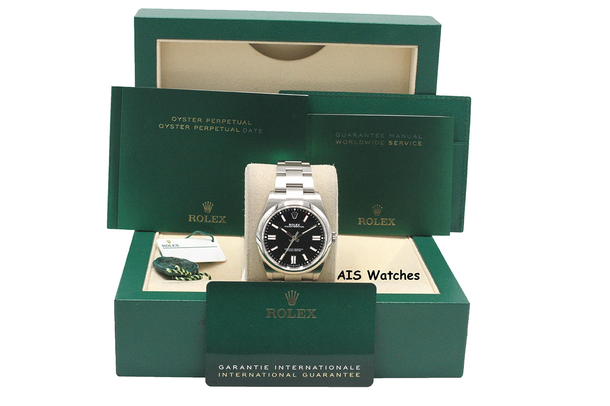 Rolex 124300 Oyster Perpetual 41 MM Black Dial 2022 Box & Papers