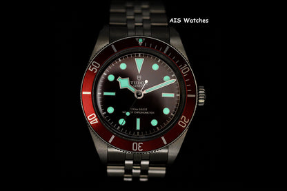 Tudor M7939A1A0RU Black Bay 58 Burgundy Dial SS Jubilee Bracelet B&P