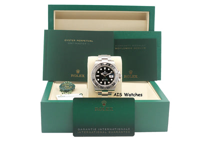 Rolex GMT Master II 126710GRNR Oyster Black / Grey Bezel Bruce Wayne B&P