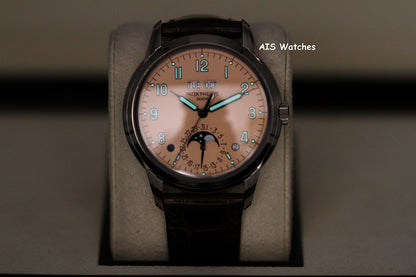 Patek Philippe Perpetual Calendar 5320G White Gold Rose Dial Box & Papers