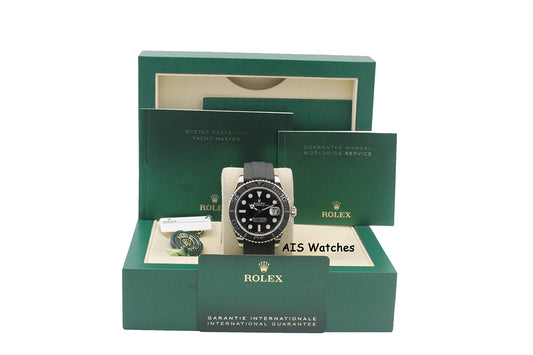 Rolex Yachtmaster 226659 White Gold OysterFlex Strap 42 MM Box & Papers