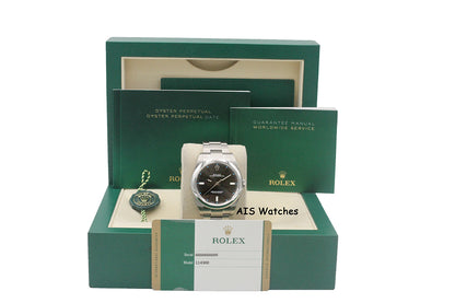 Rolex 114300 Oyster Perpetual 39MM Rhodium Dial 2016 Box & Papers