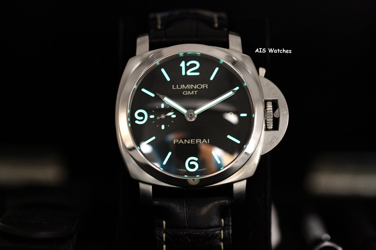 Panerai PAM 320 Luminor 1950 3 Days GMT Acciaio 44MM Box & Papers