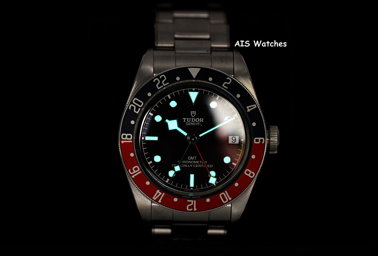 Tudor 79830RB Black Bay GMT Pepsi Stainless Steel Bracelet Box & Paper