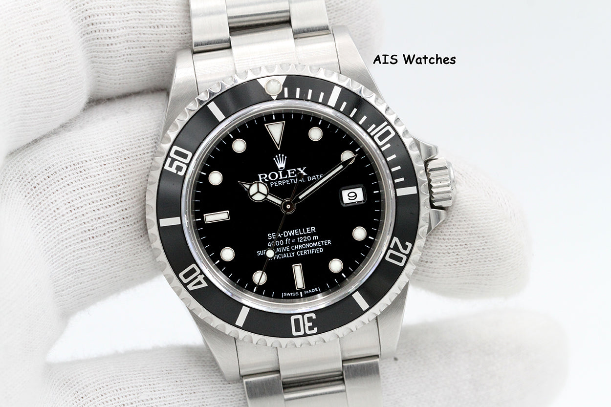 Rolex Sea Dweller 16600 SD Z Serial 40MM No Hole Case / SEL B&P