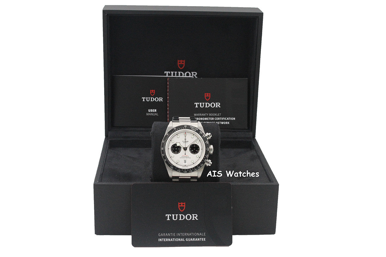 Tudor 79360N Black Bay Chronograph 41MM White Dial Stainless Steel Bracelet B&P