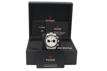 Tudor 79360N Black Bay Chronograph 41MM White Dial Stainless Steel Bracelet B&P