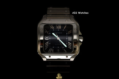 BNIB Cartier Santos De Cartier Large Steel WSSA0030 Blue Dial 39.8MM B&P
