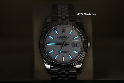 BNIB Rolex Datejust 41MM 126334 White Stick Dial Jubilee Box & Paper