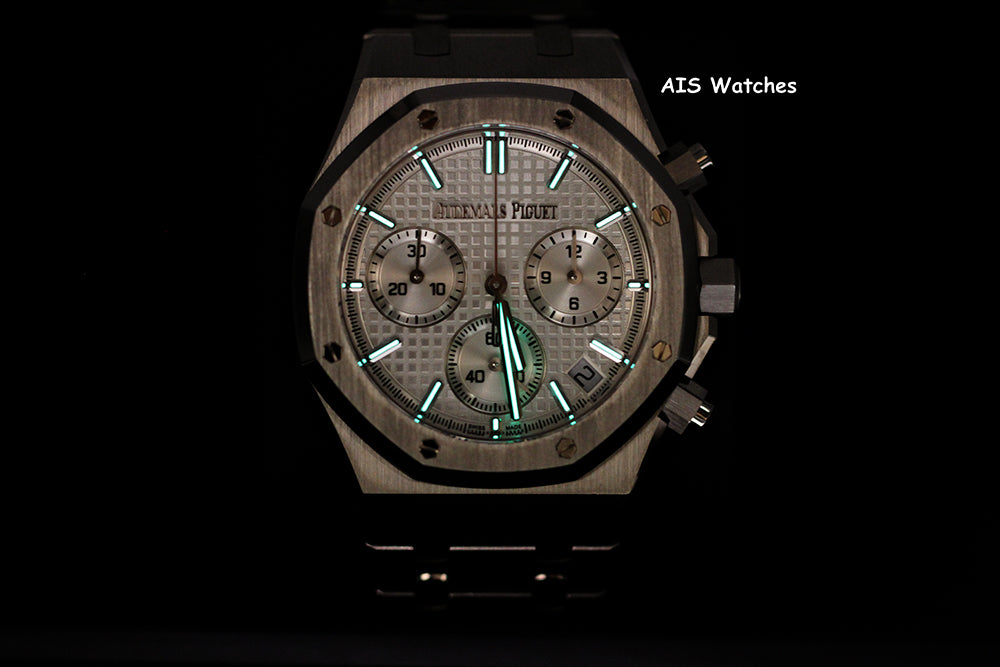 Audemars Piguet 26240ST 41MM 50th Anni. Royal Oak Chronograph Silver Dial B&P
