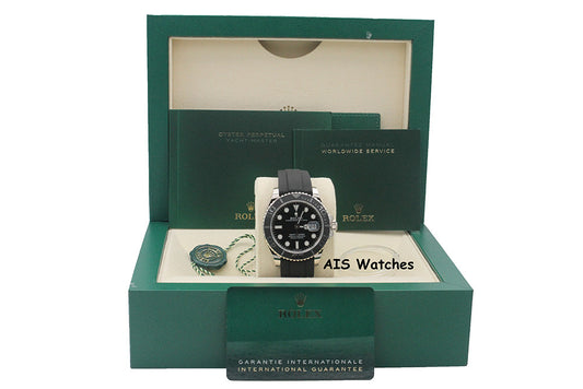BNIB Rolex Yachtmaster 226659 White Gold OysterFlex Strap 42 MM Box & Papers
