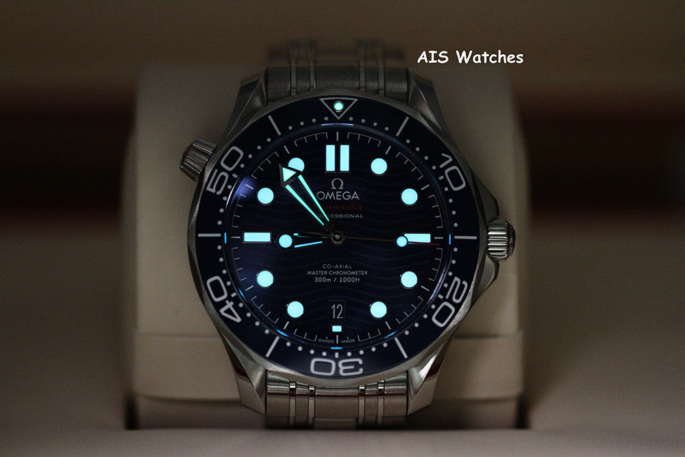 BNIB Omega Seamaster 300M SS 42MM Diver Blue Wave Dial 210.30.42.20.03.001 B&P