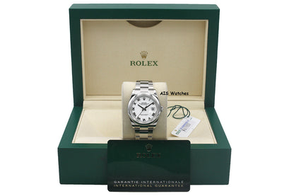 Rolex Datejust 36MM 126200 White Roman Dial Oyster DJ36 Box & Papers