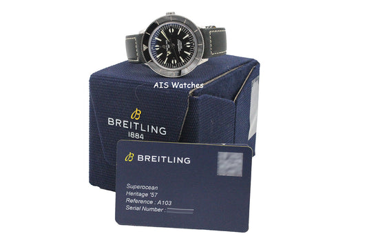 Breitling A10370121B1X2 Superocean Heritage '57 Black Dial SS B&P