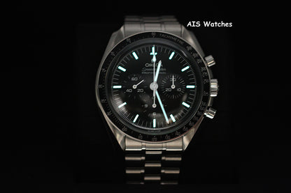 BNIB Omega SpeedMaster 3861 Moon Watch 310.30.42.50.01.001 Hesalite Crystal B&P