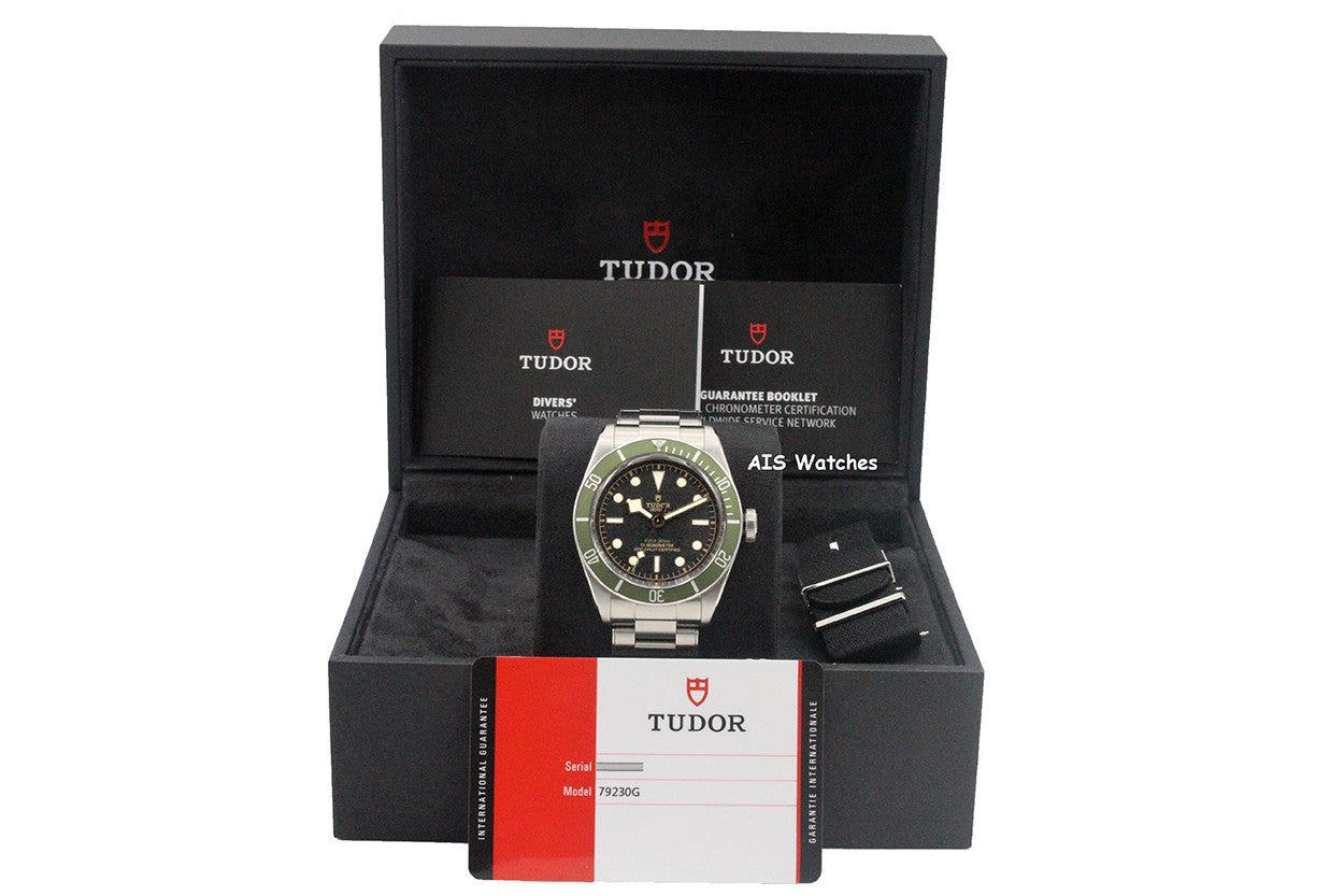 Tudor 79230G Heritage Black Bay Green Harrods Edition 2018 B&P