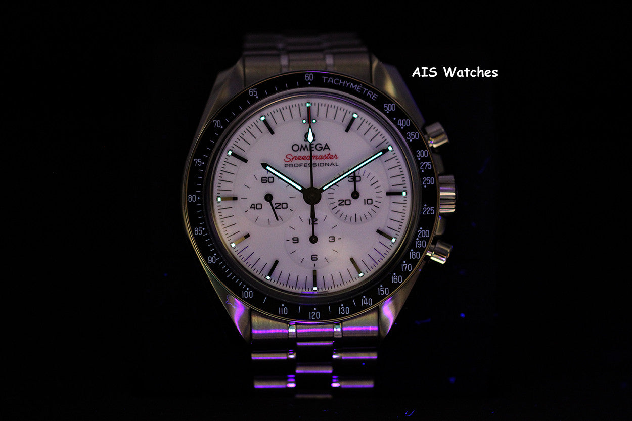 BNIB Omega SpeedMaster 3861 MoonWatch 310.30.42.50.04.001 White Dial Sapphire BP