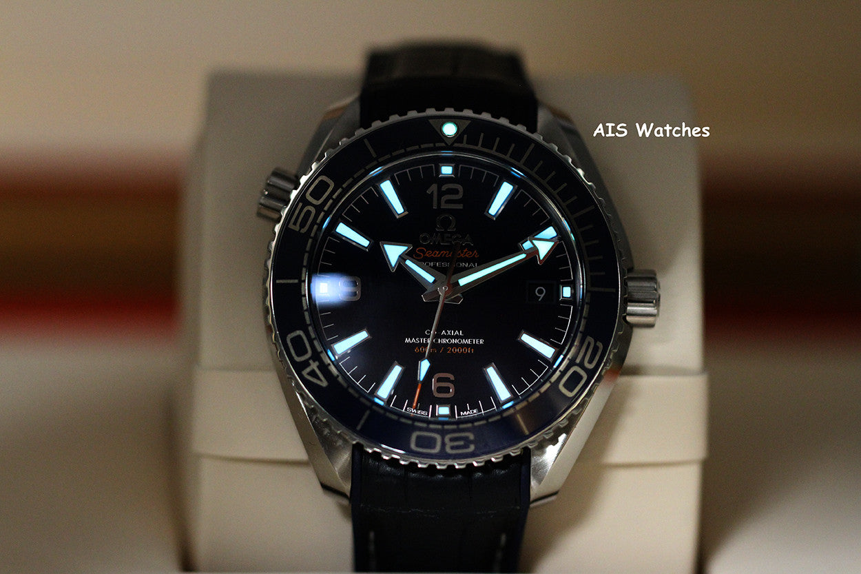 Omega Seamaster Planet Ocean 600M 215.33.40.20.03.001 39.5MM Blue Dial B&P