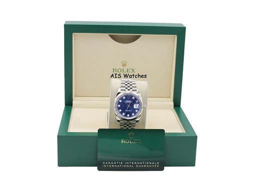 Rolex Datejust 41MM 126334 Blue Diamond Dial Jubilee Box & Paper