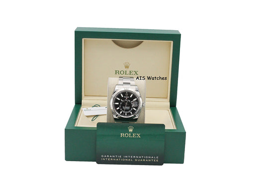 Rolex 326934 Sky-Dweller Stainless Steel Black Dial Oyster 2021 Box & Papers