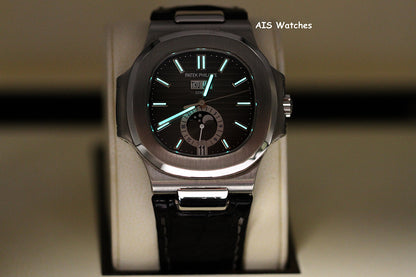 Patek Philippe Nautilus 5726a Annual Calendar 40.50MM Leather Strap Box & Papers