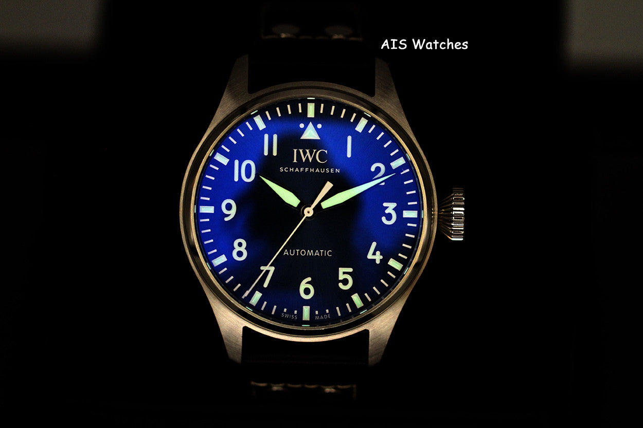 IWC Schaffhausen IW329303 Big Pilot 43MM Blue Dial Leather Strap BP