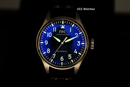 IWC Schaffhausen IW329303 Big Pilot 43MM Blue Dial Leather Strap BP