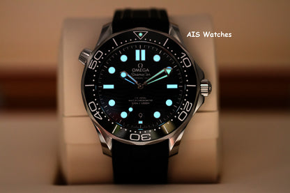 BNIB Omega Seamaster 300M 42MM Diver Green Wave Dial 210.32.42.20.10.001 Box & Papers