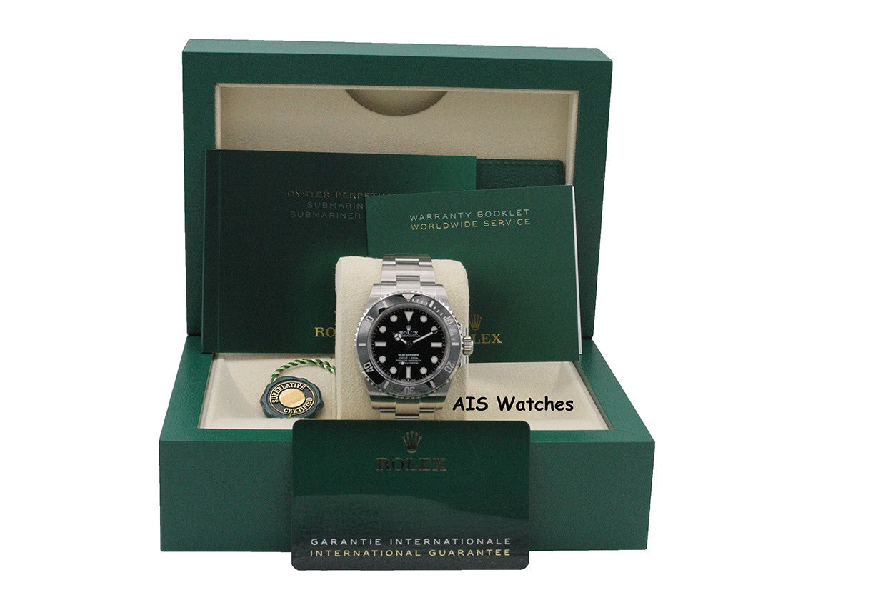 BNIB Rolex Submariner Ceramic No Date 124060 41MM Box & Paper