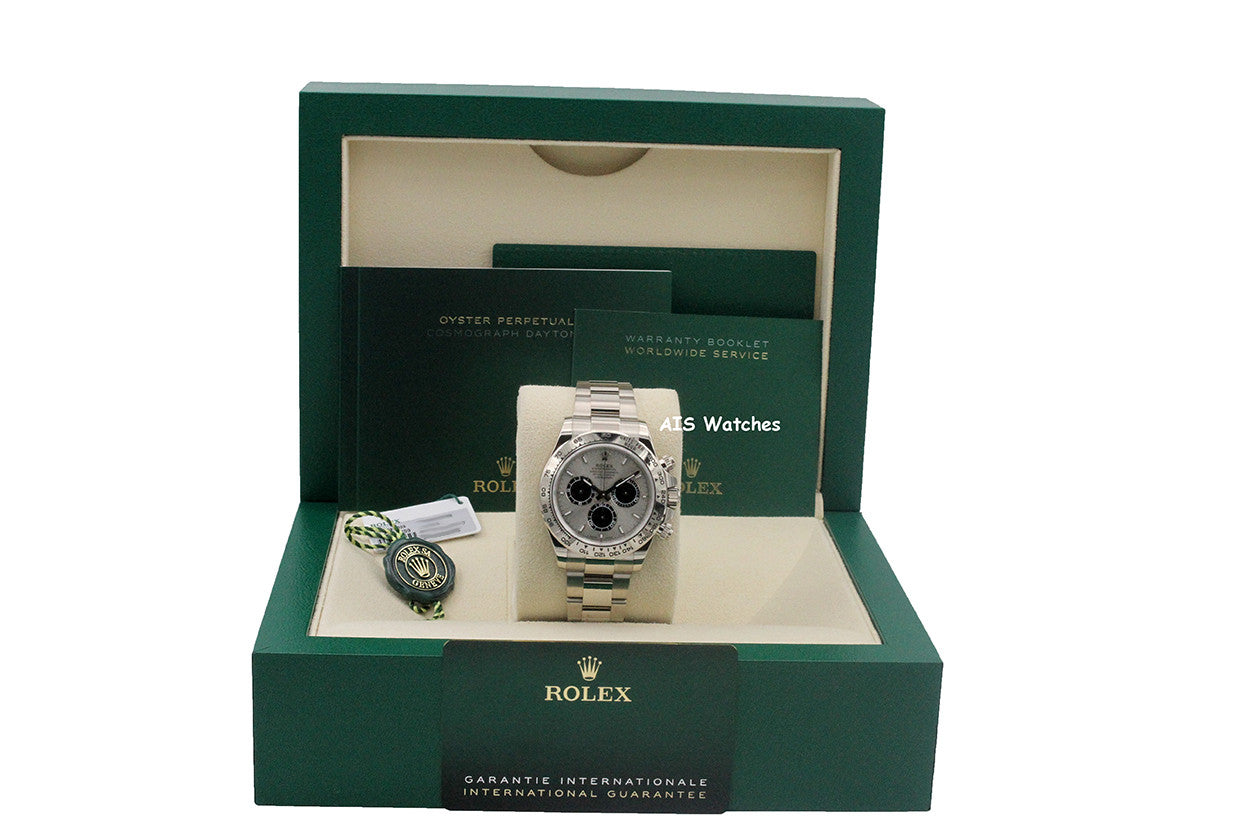 Rolex 126509 Daytona Cosmograph 18K White Gold Silver / Steel Dial B&P