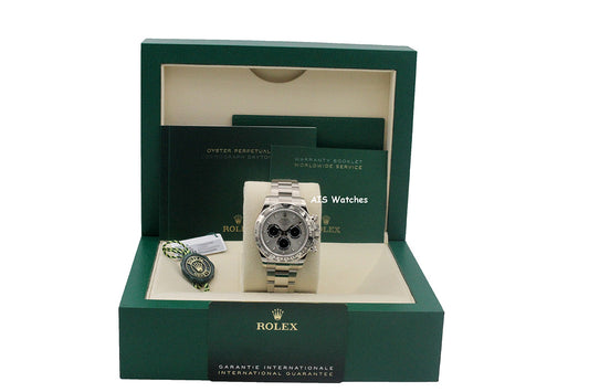 Rolex 126509 Daytona Cosmograph 18K White Gold Silver / Steel Dial B&P