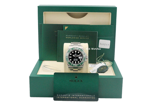 Rolex Submariner Date Ceramic Green Bezel 126610LV 41MM 2021 Box & Paper