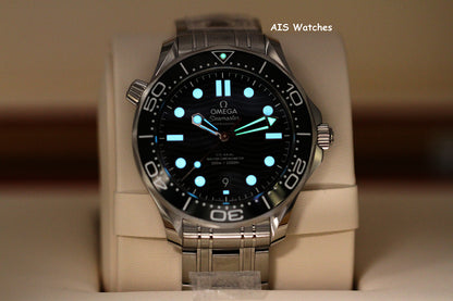 BNIB Omega Seamaster 300M SS 42MM Diver Green Wave Dial 210.30.42.20.10.001 BP