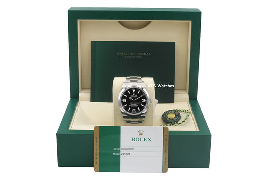 Rolex Explorer 214270 39MM MK2 Dial 2017 Box & Paper