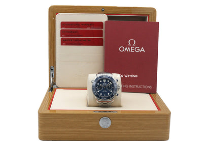 Omega Seamaster Diver 300M 210.30.44.51.03.001 Chronograph Blue Dial 44MM SS BP