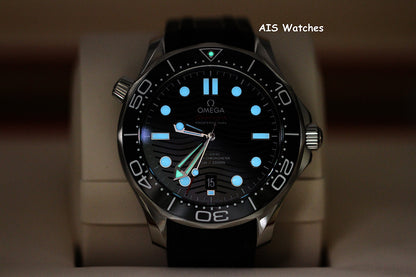 BNIB Omega Seamaster 300M 42MM Diver Black Wave Dial 210.32.42.20.01.001 B&P