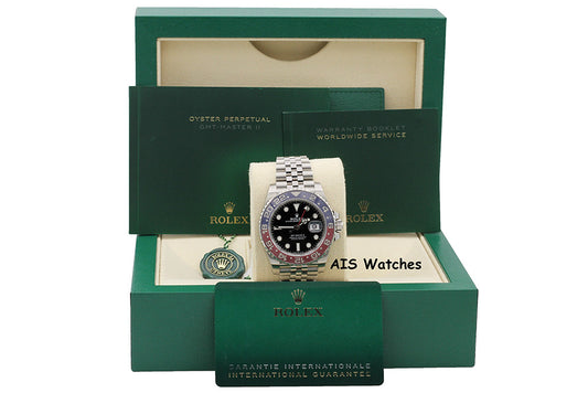 BNIB Rolex GMT Master II 126710BLRO Red Blue Pepsi / Jubilee Box & Papers