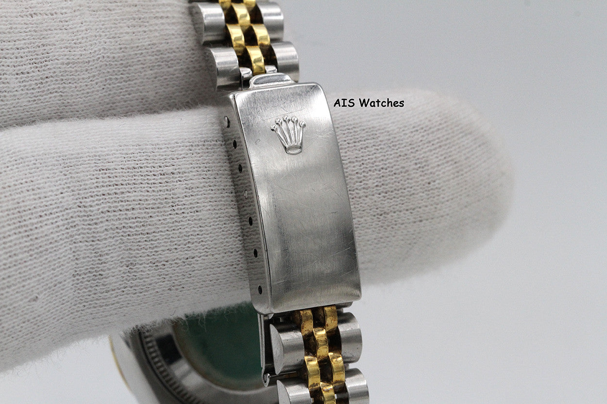 Rolex Ladies Two-Tone DateJust 69173 White Computer Dial 26MM R Serial - 1988 with Papers