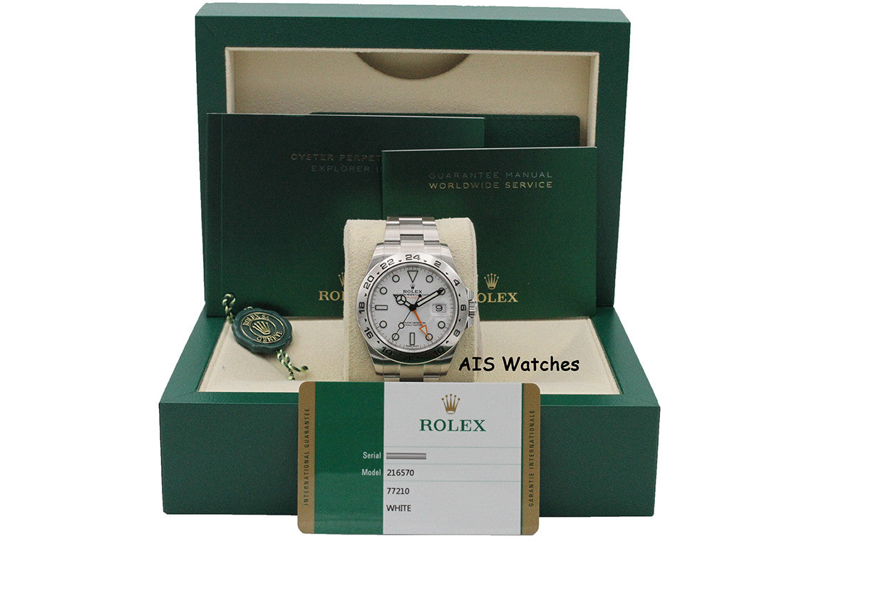 Rolex Explorer Ii Box Rolex Polar Explorer II 216570 White Dial